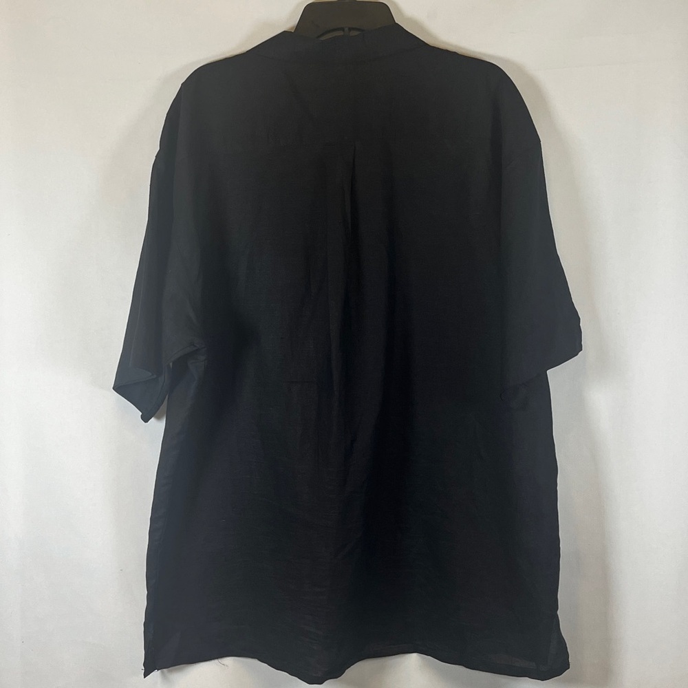 Blue Jazz 100% Linen Men's Short Sleeve Camp Shirt Size 2XL - Picture 4 of 5